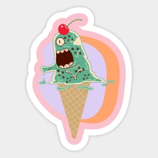 Eye Scream Cone Sticker